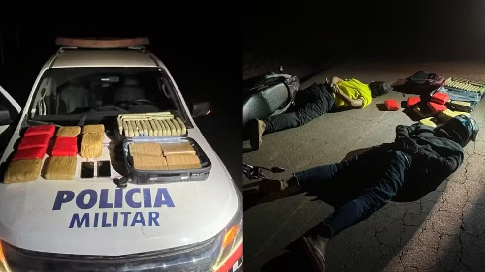 Dupla é presa com mais de 27 kg de maconha durante abordagem em Juruti