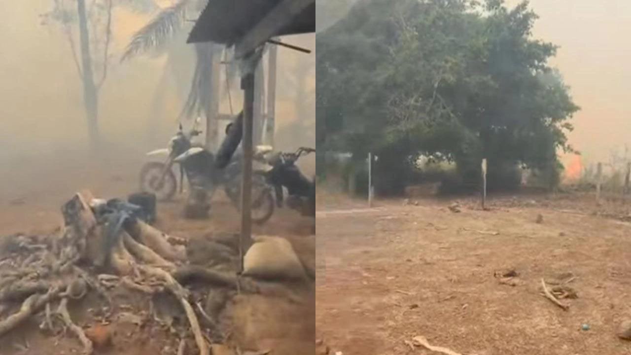 Incêndio de grandes proporções mata bovinos e destrói pastagens em Uruará